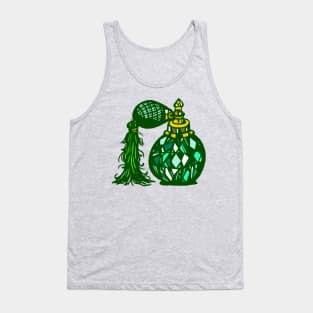 Art Deco Illustrative Perfume Bottle Tank Top